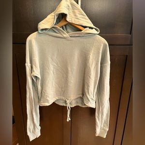 Colsie blue cropped loungewear hoodie, size XS